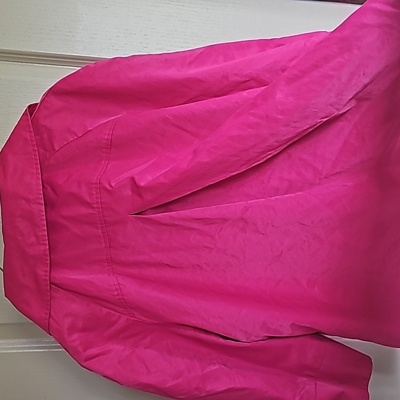Anne Klein Jacket 1X hot pink snap up 3/4 sleeve length - Picture 5 of 6
